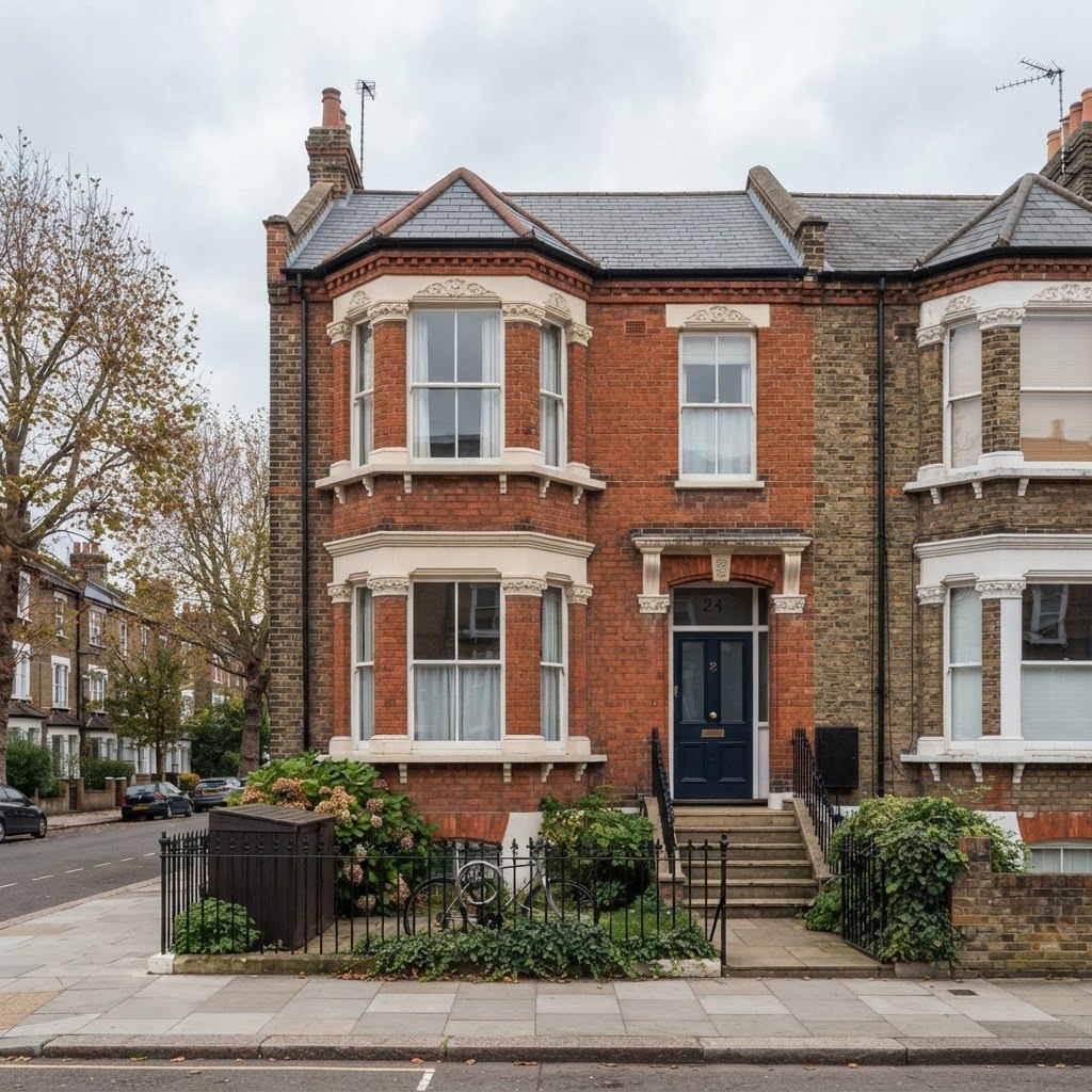 London Victorian terraced house used as an HMO